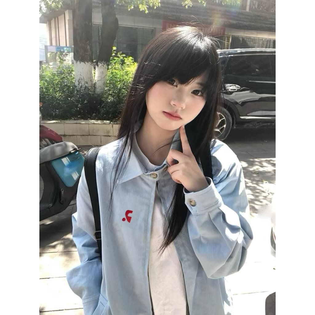 Jaqueta Casual americana feminina 2026 novo estilo primavera outono pequeno All-Match solto casal Retro uniforme de beis