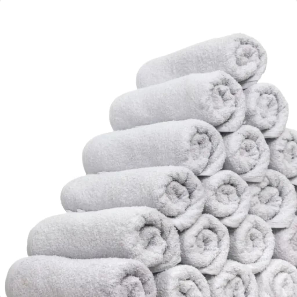 Toalhas Turalim Kit 10 Rosto Para Salão Branca 45x70cm
