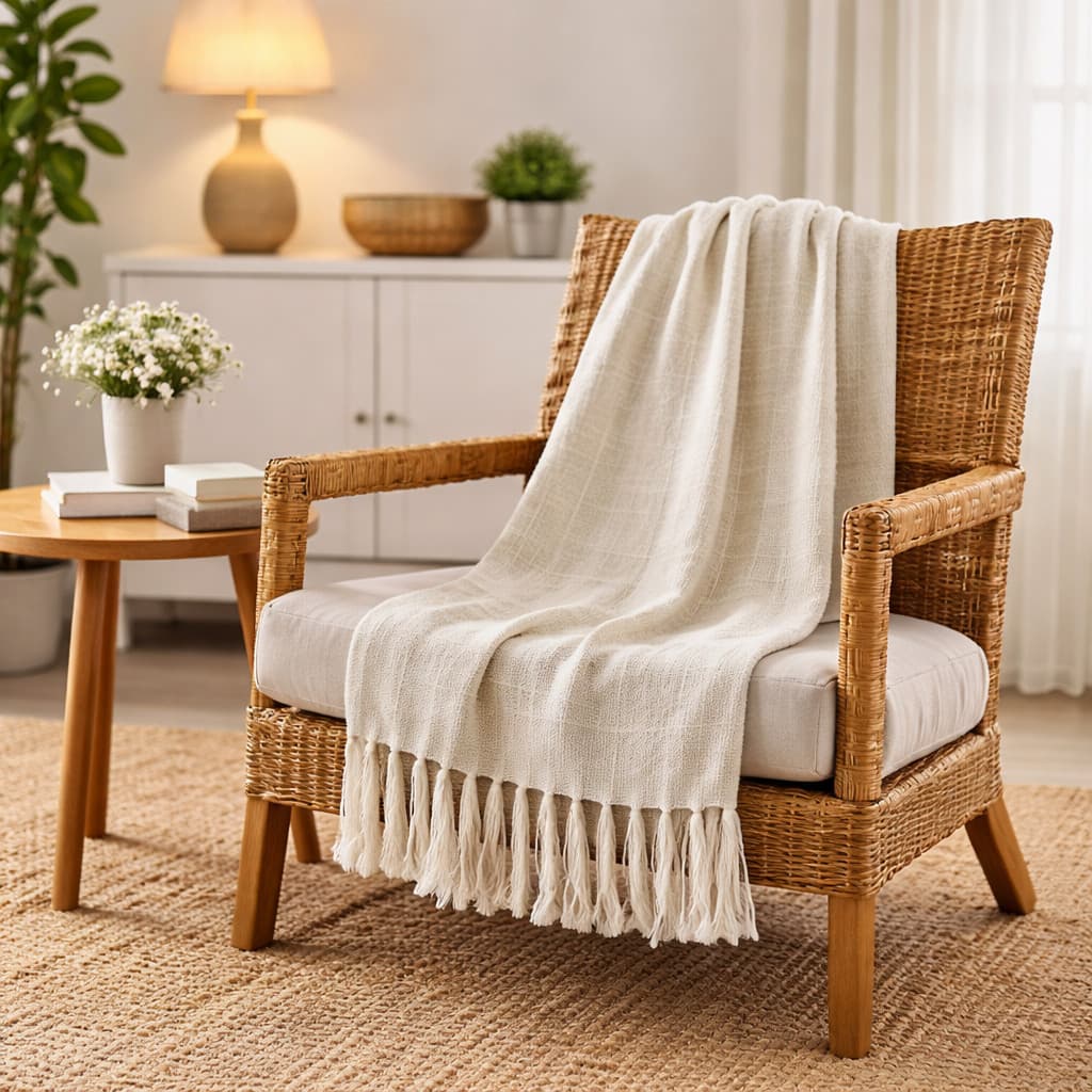 Manta para Sofá e Cama 1,40x2,40 Decorativa Confortável Luxo