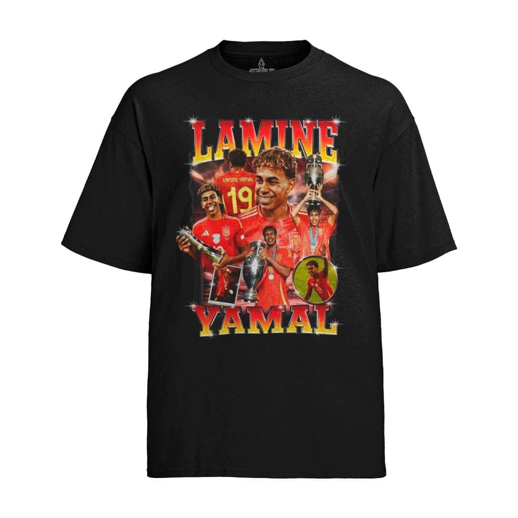 Camiseta Lamine Yamal Espanha 100% Algodão Premium Craque 2026 Espanhol Futebol Unissex Envio Rápido