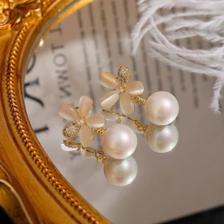 Brincos Elegantes e Delicados para Mulheres, Joias Hipoalergênicas, Presente de Festa, Moda Luxuosa, Ref 720, Acessório