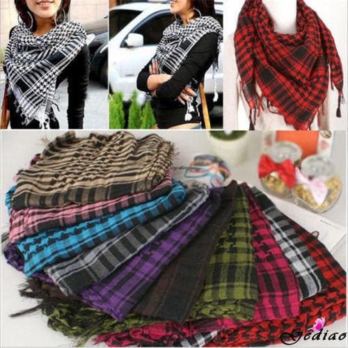 Ged/Cachecol Unissex para Homens e Mulheres Shemagh/Keffiyeh/Palestina 0S4P