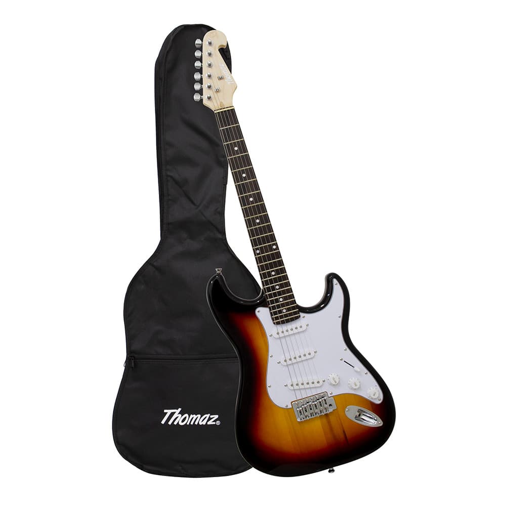 Kit Guitarra Elétrica TEG 300 Sunburst com Capa Thomaz