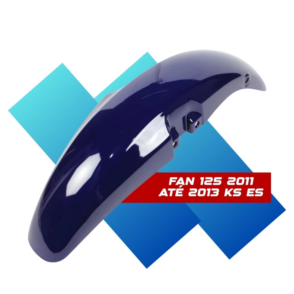 Paralama Dianteiro Titan Fan 125 Azul Beta 2009 até 2013 Ks Es Brilho Intenso Loja1733