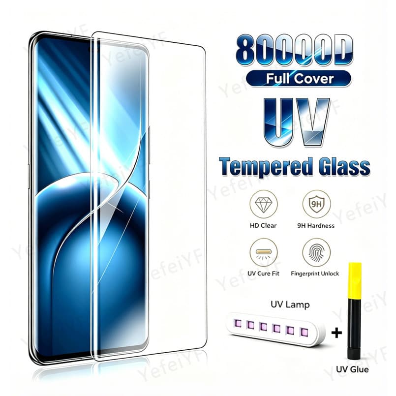 Xiaomi 15 Pro 3D UV Cola Completa Vidro Temperado Curvo Para 12 12X 12S 13 14 11 Filme Protetor De Tela De Cobertura Ult