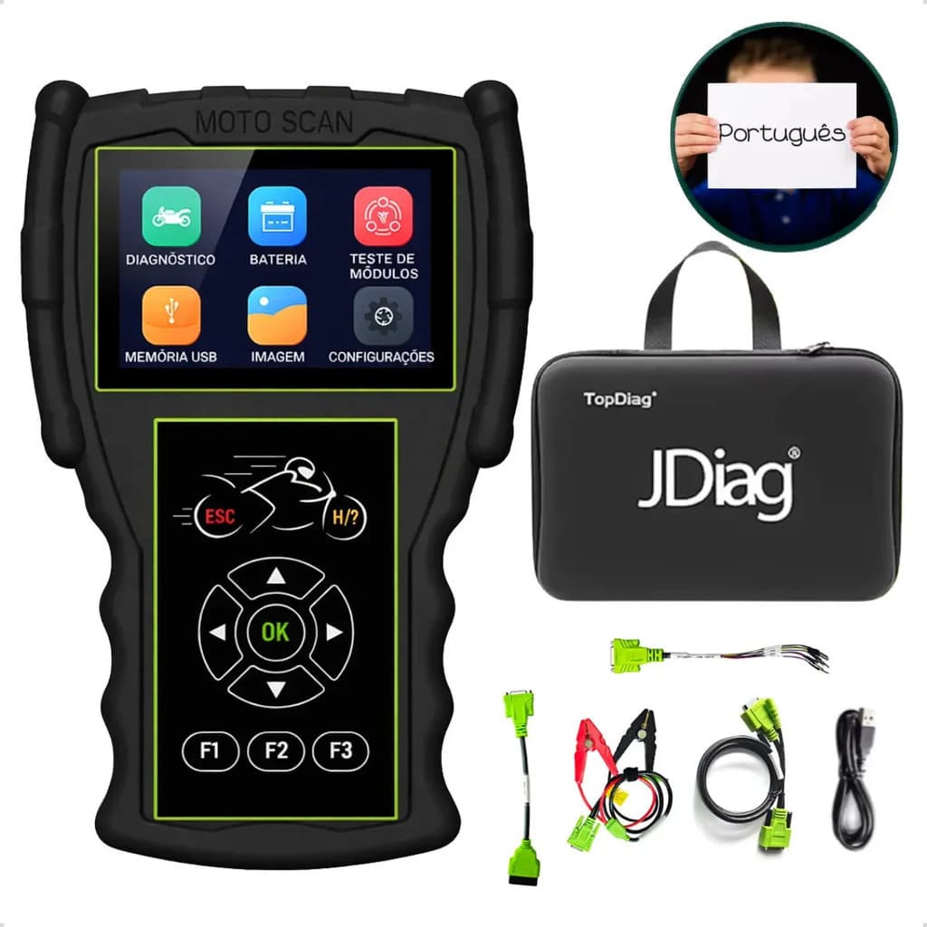 Scanner Jdiag M100 Pro Para Motocicletas Obd2 Diagnóstico Ef