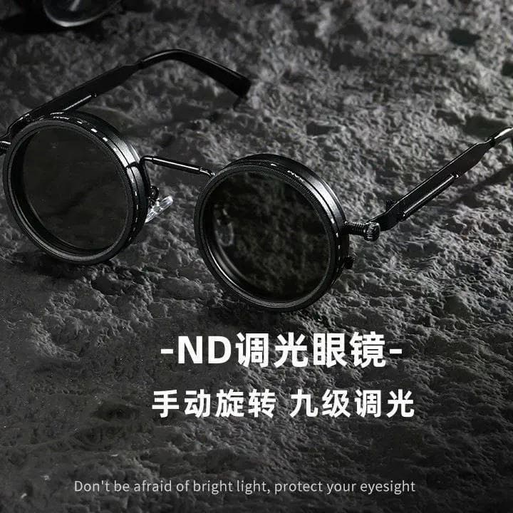 2026 novo estilo artesanal ND9-velocidade rotativa brilho ajustável reduzindo luz óculos de sol Retro Anti-forte luz ócu