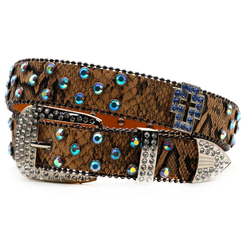 2026 novo estilo cobra padrão strass cinto masculino cheio de diamante cinto feminino moda Punk pessoal na moda decoraçã