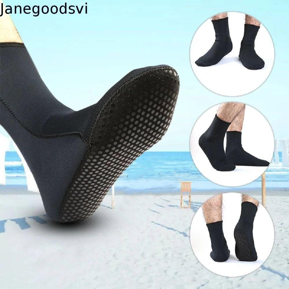 Meias De Mergulho JANEGOODSVI , Água De Neoprene Quentes , Botas De Praia De Surf Com Elasticidade Antiderrapante De 3 M