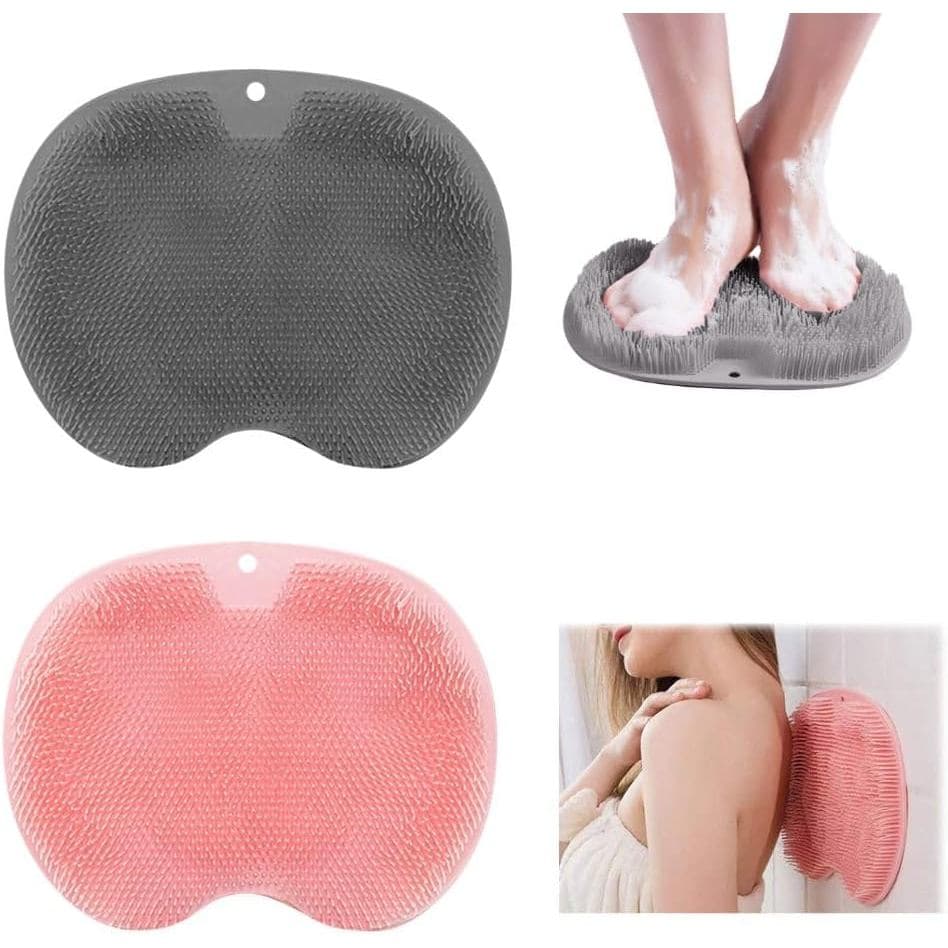 Conjunto de 2 Tapetes Esfoliantes para os Pés no Chuveiro, Novo Tapete Esfoliante para os Pés no Banho 2026, Almofada Es