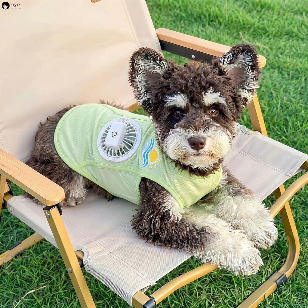 Colete Para Cachorro Com Circulação De Ar , Roupa Animais De Estimação De 3 Velocidades O Verão