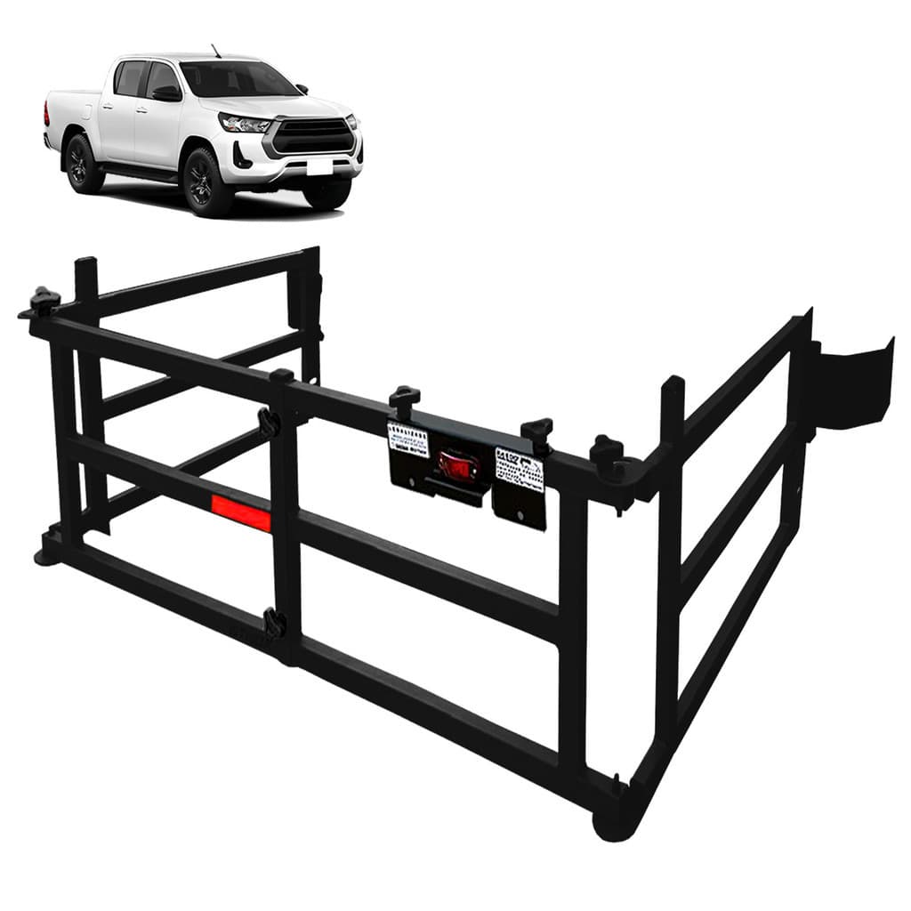 Extensor de Caçamba Toyota Hilux SRX 2016 a 2024 Divisor de Cargas Dobrável EDD Preto