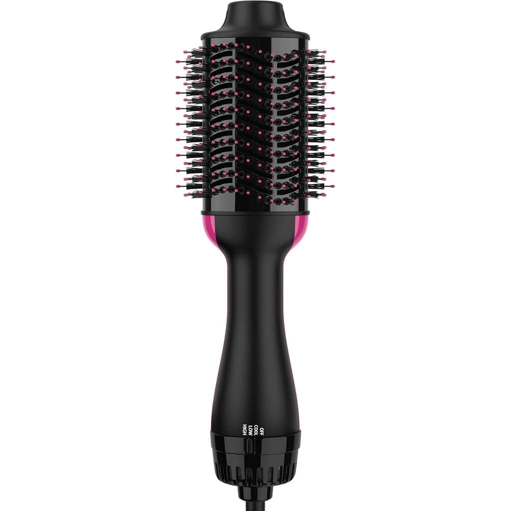 Secador de cabelo, secador de cabelo multifuncional, ferramenta de modelagem de cabelo quatro em um aprimorada (com íons