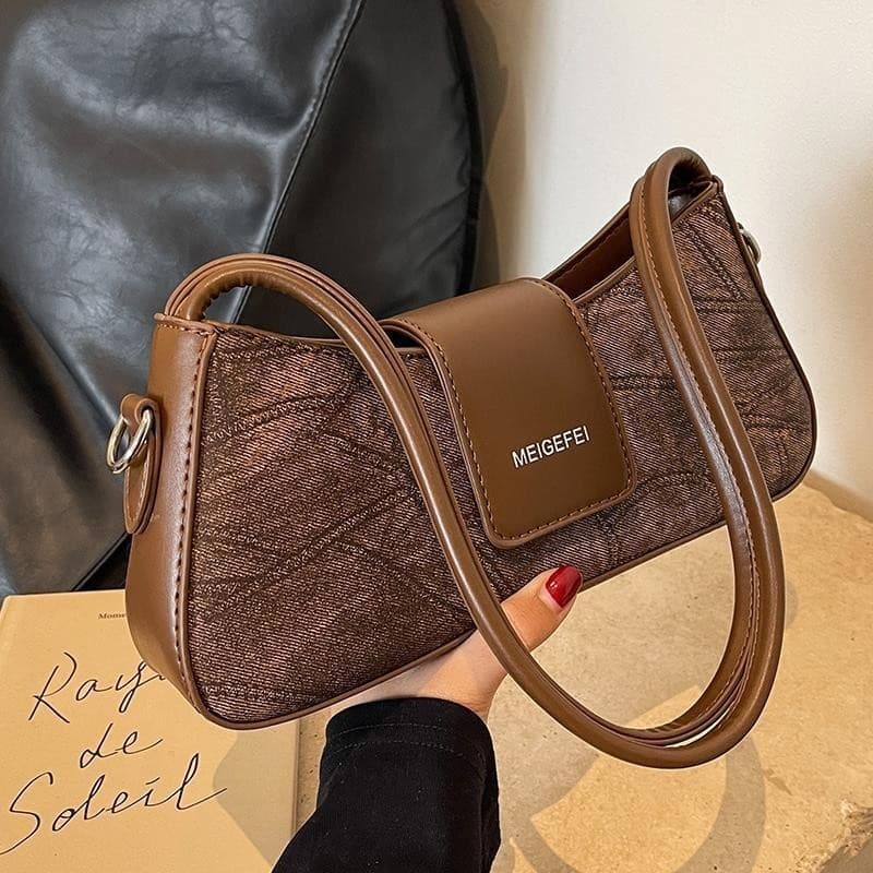 Bolsa de axilas feminina grande capacidade 2023 moda nicho francês High-End estilo ocidental senhoras único