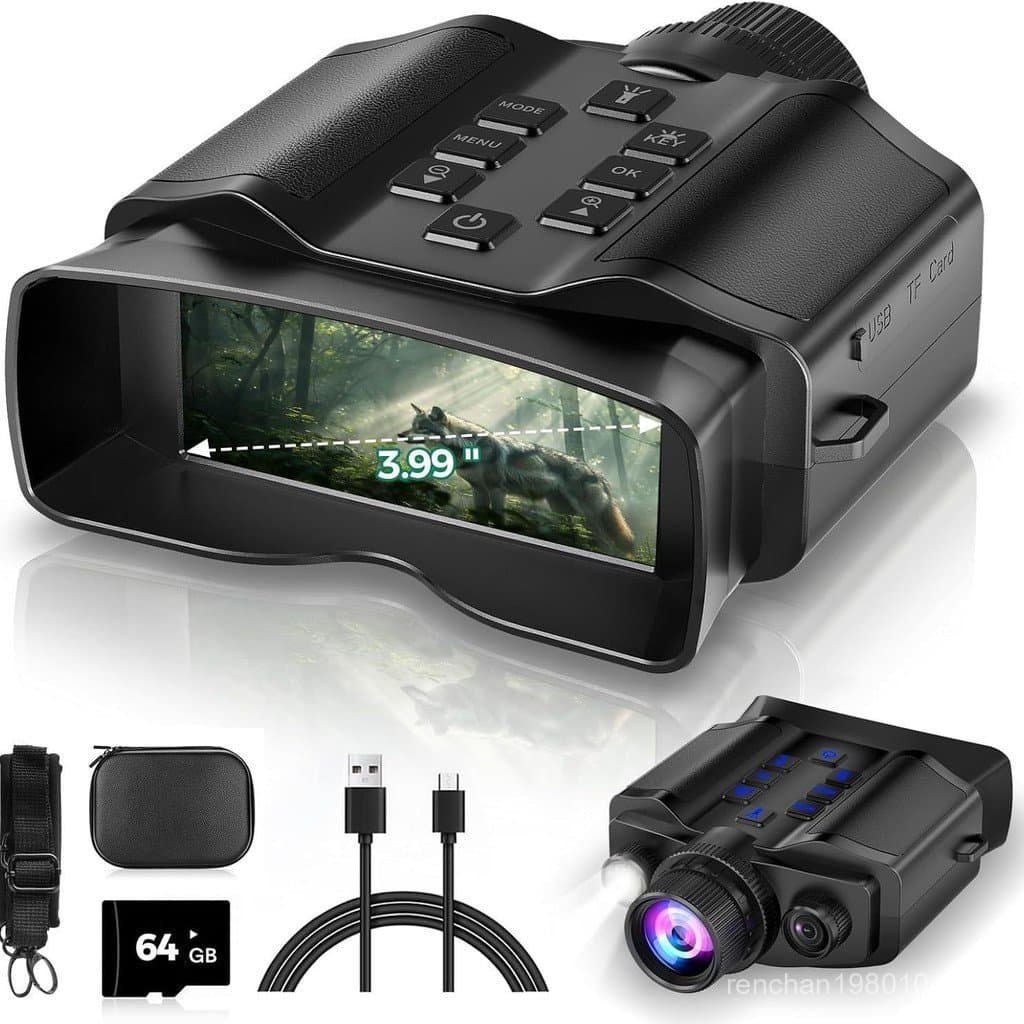 Telescópio digital 4K HD nos EUA, tela grande, zoom digital de 8x, dispositivo de visão noturna binocular t