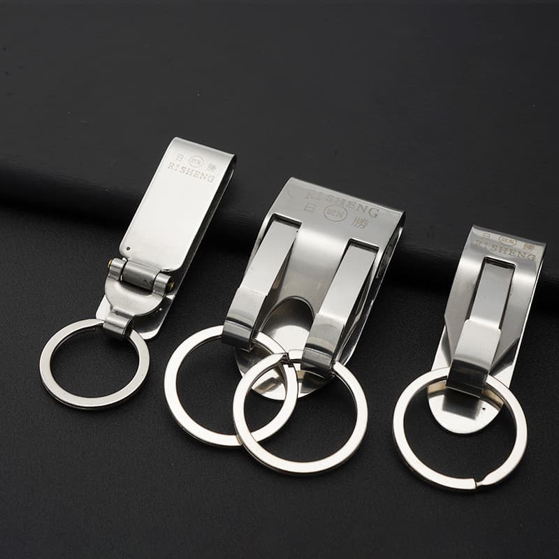 Risheng 8802 Fivela de Cinto Premium em Aço Inoxidável com Anel Único para Homens, Estilo Vintage, Durável 0FYG