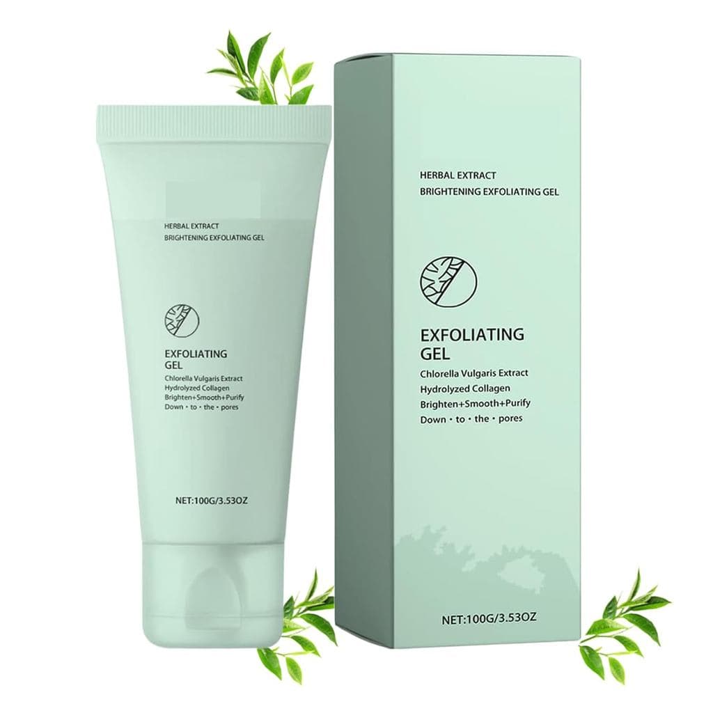 Gel Esfoliante Herbal Suave, Fórmula Hidratante para Outros Tipos de Pele, Gel Esfoliante de Limpeza Profunda para Rosto