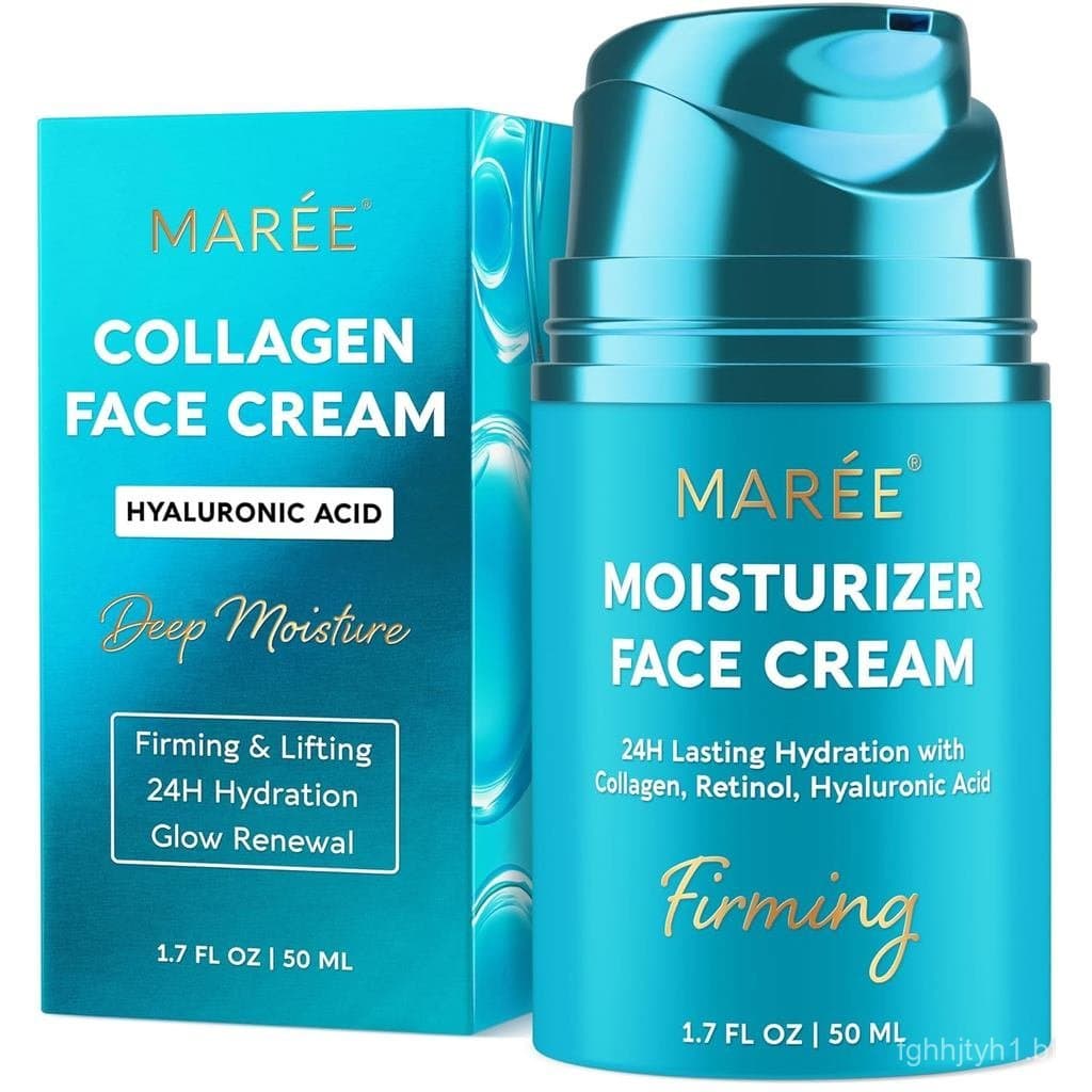 Hidratante Facial MAREE – Creme Facial Firmador e Lifting para Mulheres com Colágeno, Retinol e Ácido Hialurônico – Crem