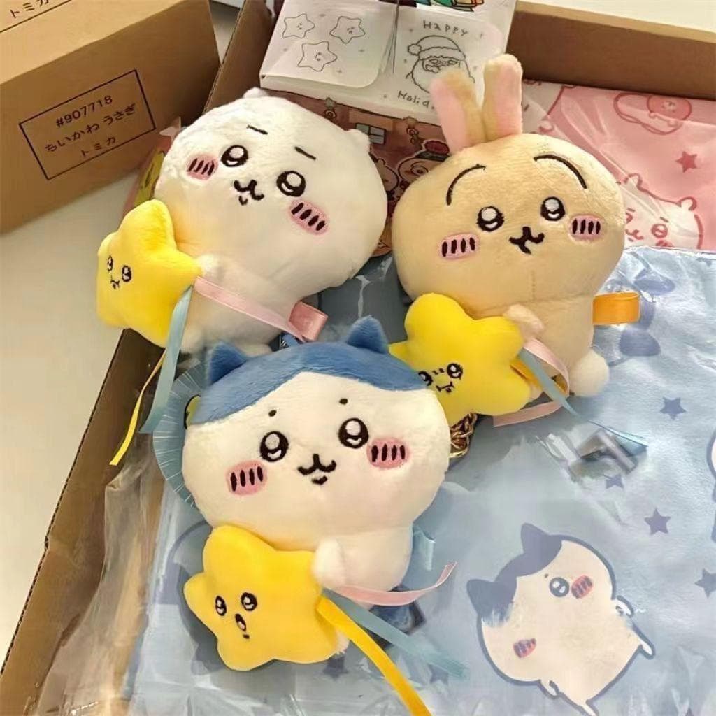 Pingente De Pelúcia Chiikawa Meteor Shower , Hachiware , Boneca Usagi , Presente Fofo De Desenho Animado