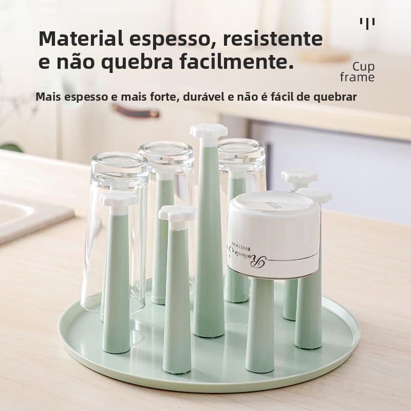 Suporte de copo de drenagem removível de cabeça para baixo doméstico Rack de armazenamento de alto valor Rack de drenage