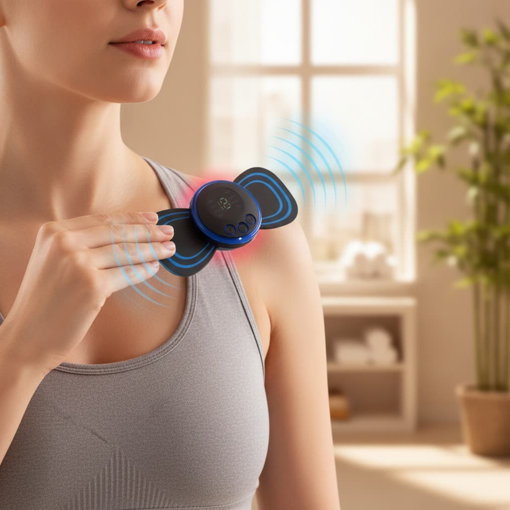 Relaxador Corporal Elétrico Portátil Bivolt Recarregável para Pescoço, Ombros e Pernas - Terapi