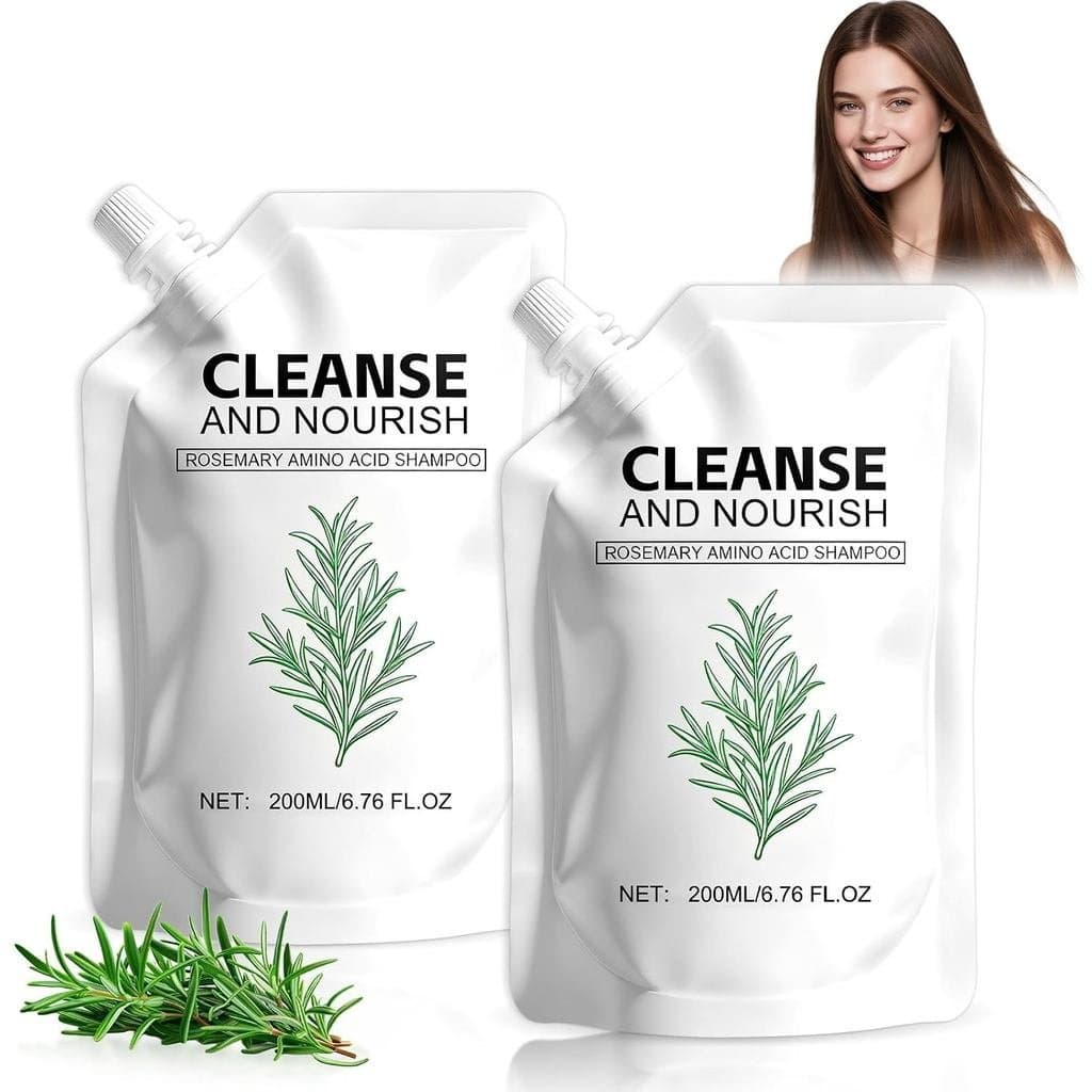 Shampoo de Aminoácidos com Alecrim, shampoo para crescimento capilar para mulheres com queda de cabelo, shampoo de alecr