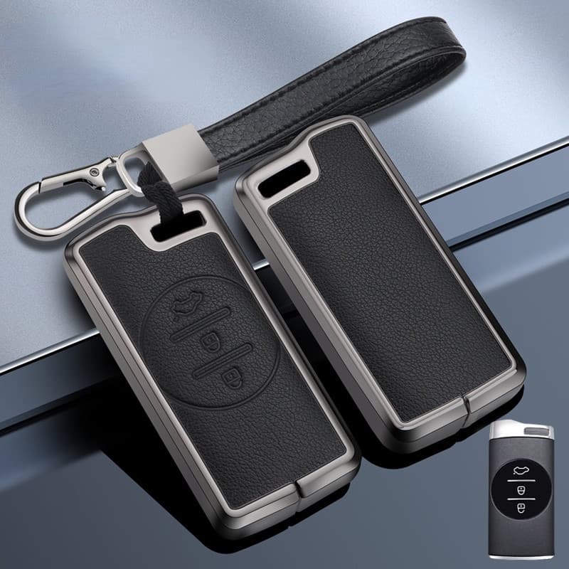 Capa De Metal + Couro Para Carro Chery Tiggo 8 Arrizo 5 Pro Gx 5x eQ7 7 2020 Acessórios