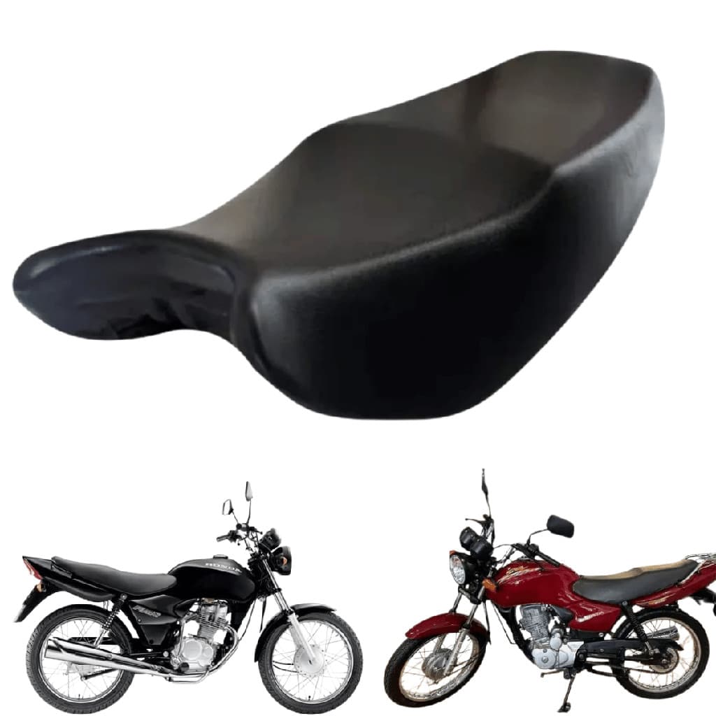 Capa De Banco de Moto Revestida Moto Original Capas Titan 125 2000 A 2008 Fan 125 2004 A 2008 Preto