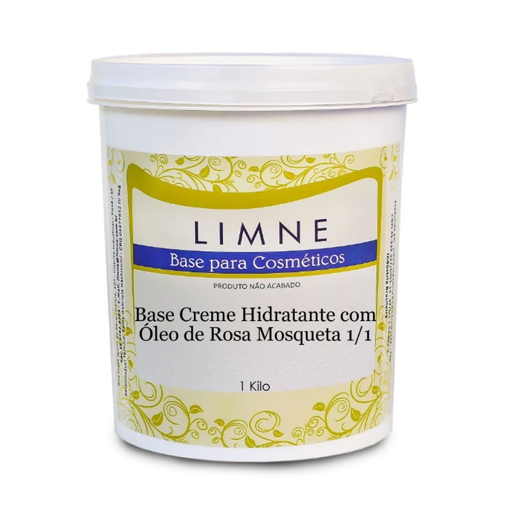 Base Creme Hidratante C/Óleo de Rosa Mosqueta 1/1 limne - 1K