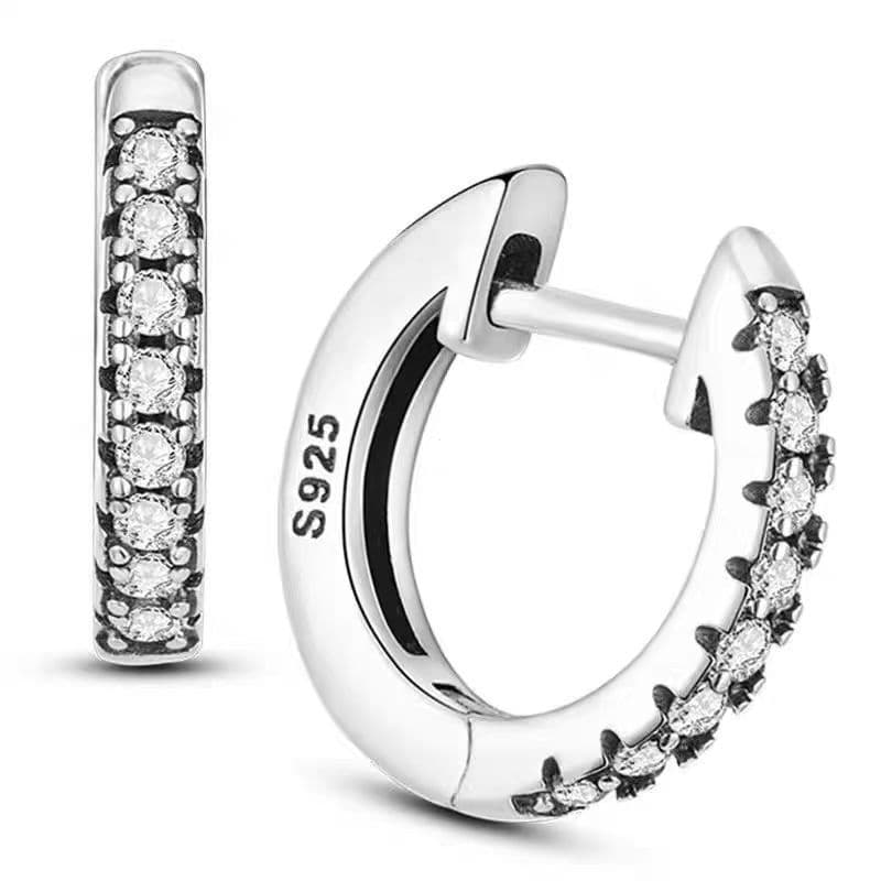 Brincos banhados a prata S925, brincos clássicos unissex, acessórios de moda XIZH JVF4