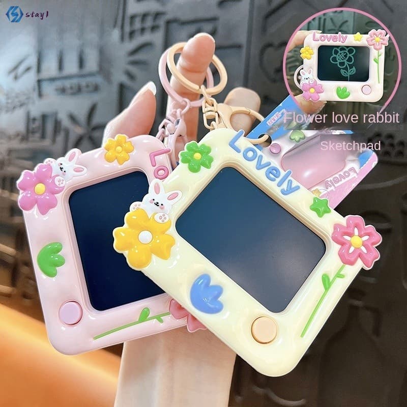 Mini Chaveiro De Prancheta Eletrônica-Brinquedo De Escrita Divertido Para Estudantes Alívio Do Estresse