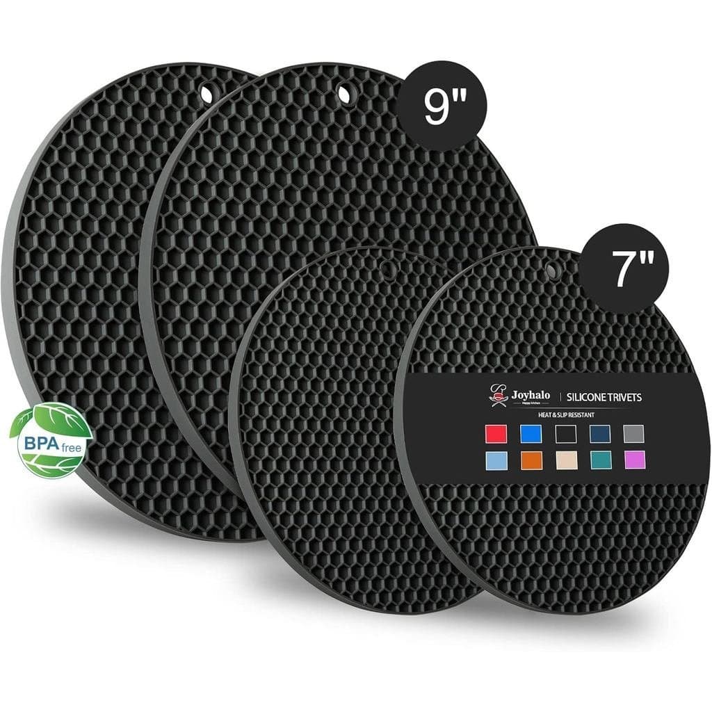 de tripé fácil de limpar, tapete de silicone para panelas quentes Joyhalo e tapete de silicone para secagem de p