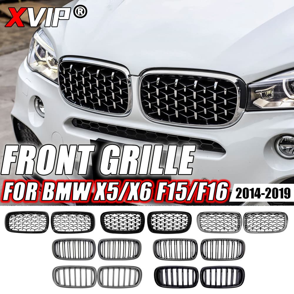 XVIP Grades De Rim Para-Choque Dianteiro , BMW X5 F15 X6 F16 2014-2019 X5M F85 X6M F86 , Acessórios De Grelha De Corrida