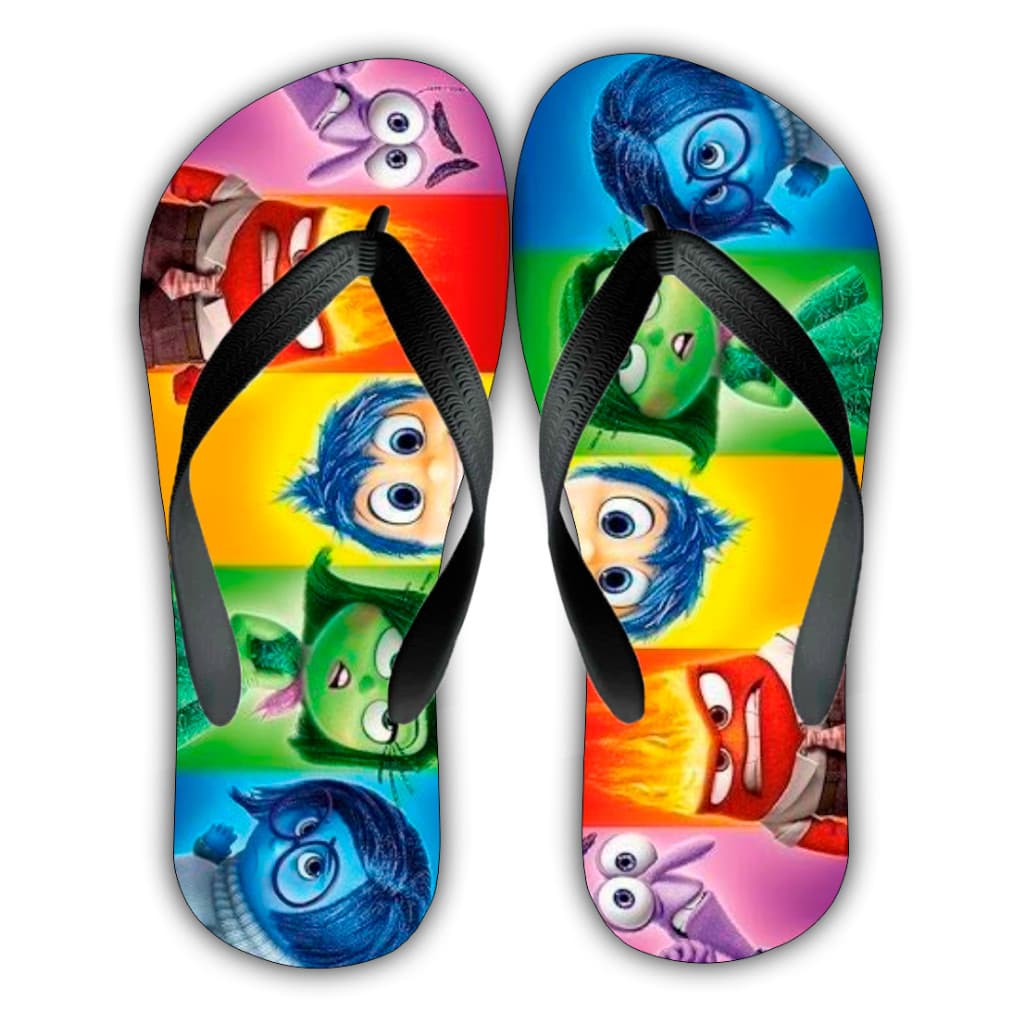 **Chinelo Infantil Divertida Mente 2 Personalizado Estampado Confortável Unissex Oferta Especial**