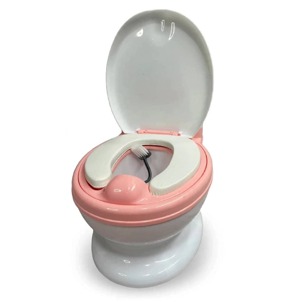 Mini Vaso Sanitário Penico Troninho Infantil Desfralde Portátil - Rosa