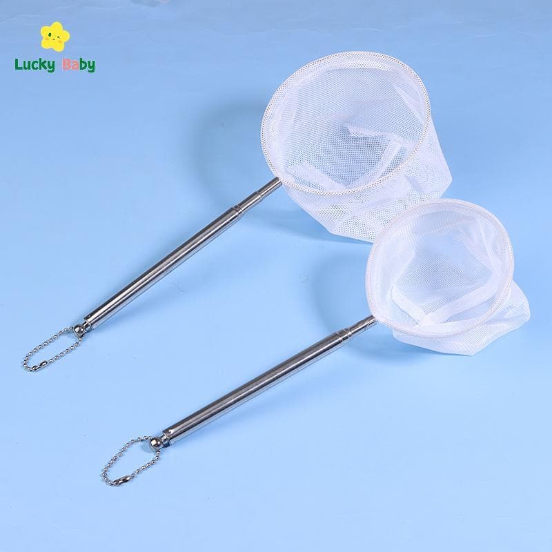 [Luckybaby-t] 1pc AquariumFish Fishing Net Aço Inoxidável Retrátil Pequeno Camarão Redes De Pesca Peixe Tanque Acessório