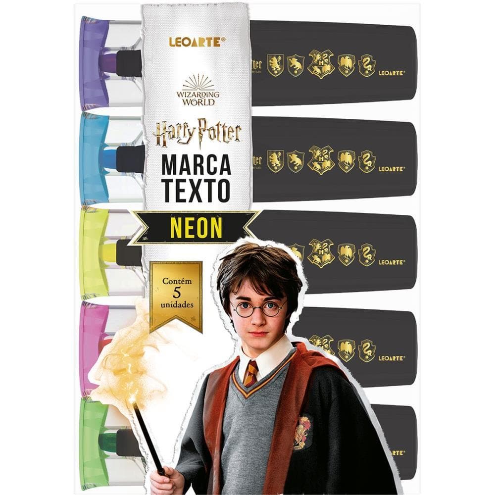 Caneta Marca Texto HARRY Potter 5CORES Neon