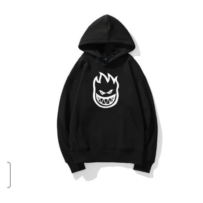Cross-Border Street Wear chama impressão caída manga de ombro outono inverno moletom alto Q americano Hip-Hop Hoodie nen