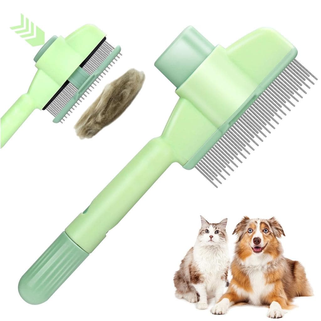 Escova Removedora de Pelos de Animais de Estimação XANGNIER, Escova de Limpeza Automática com Um Clique, Escova para Rem