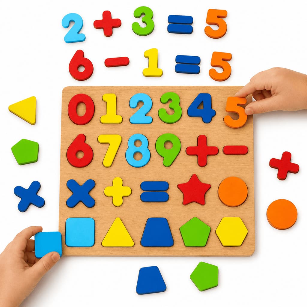 Brinquedo Educativo Números Sinais e Formas Infantil