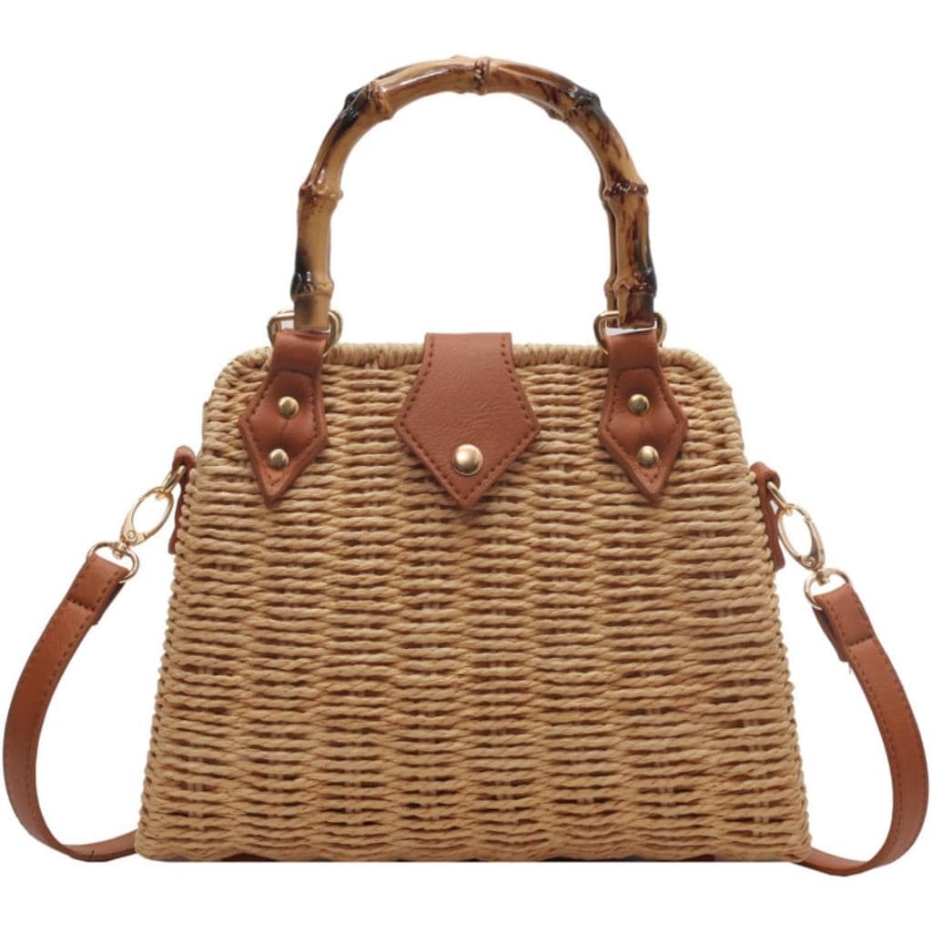 Bolsas Transversais para Mulheres, Bolsa de Praia de Palha Trançada, Bolsas Artesanais de Verão 2026, Bolsa de Vime e Ra