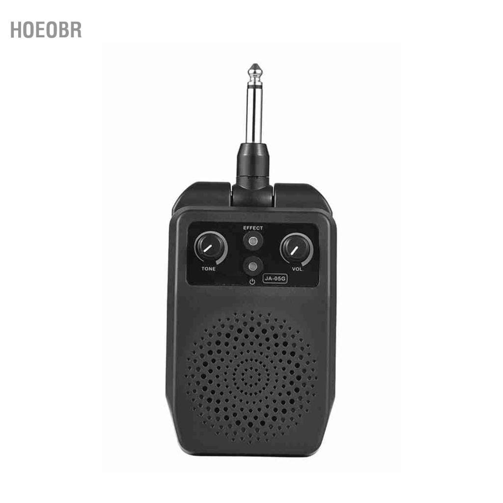 Hoeobr BUZHI Mini alto-falante de guitarra BT Plug-in portátil de ajuste de voz para todas as guitarras elétricas