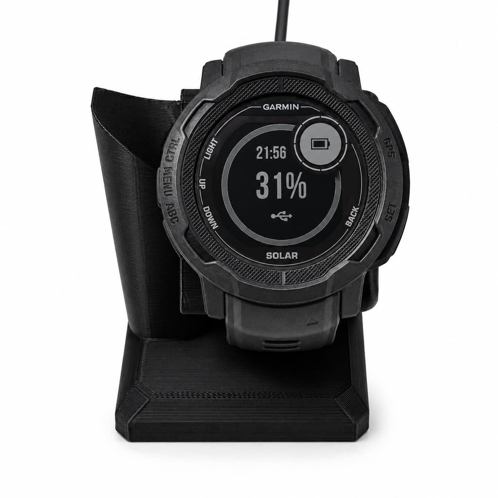 Suporte Base Mesa Carregador para Relógio Garmin Estação de Carregamento Compacta Organiza o Cabo