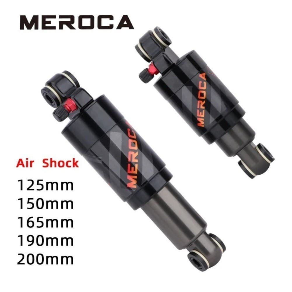MEROCA Mountain Bike Amortecedor De Ar 125mm/150mm/165mm/190mm/200mm Scooter Liga MTB Dobrável Choque Traseiro Peças Cic