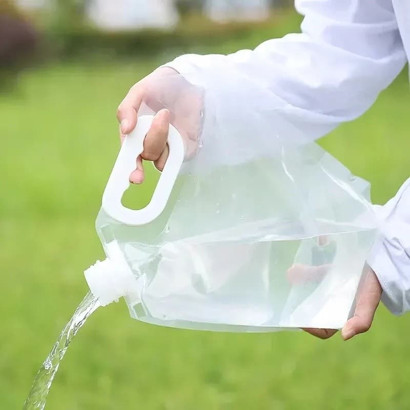 Bolsa de Água Portátil de 5L/8L/10L, Balde Dobrável, Recipiente de Água, Garrafa, Saco para Viagens ao Ar Livre e Campin