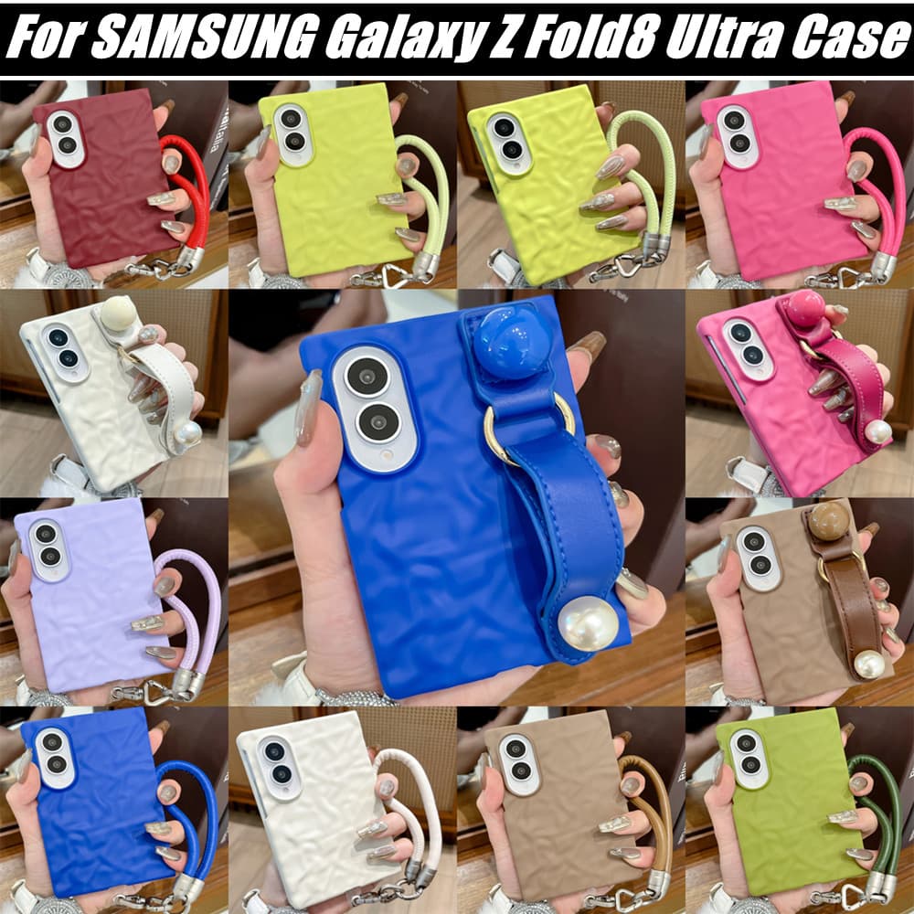 Novo Para 2026 Samsung Galaxy Z Fold 8 Ultra 7 6 Capa De Telefone Dobrável Cor Sólida , Textura De Sensação De Pele , Pa