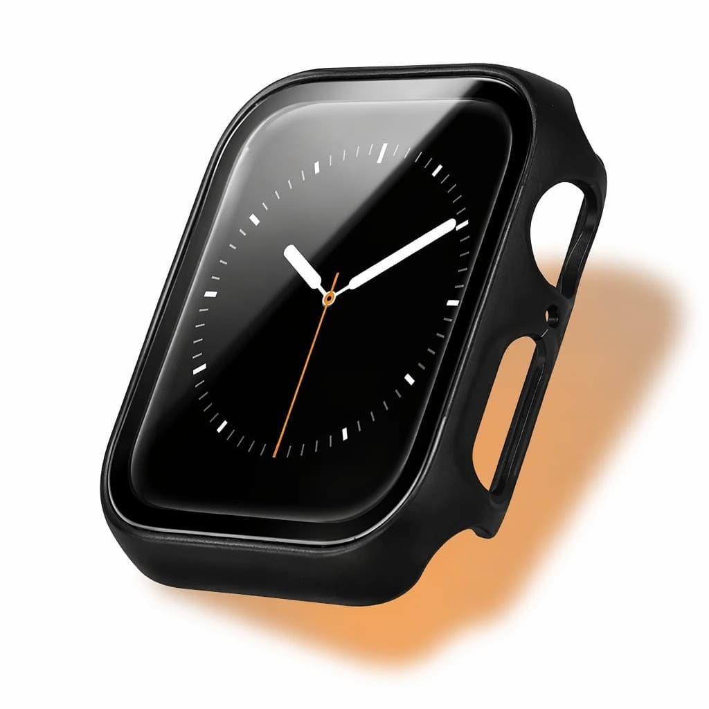 Capa Proteção Smartwatch 2 em 1 Vidro Temperado 9H 360 PC Premium Anti-Impressão Compatível 38- 49mm