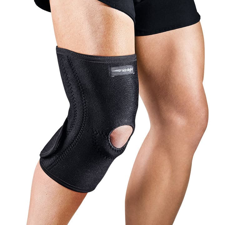 Joelheira Neoprene Ajustável C/ Hastes de Aço Flexíveis - Hidrolight