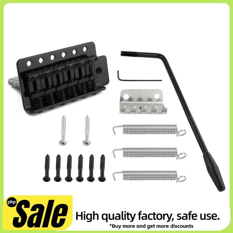 Ponte Tremolo De Guitarra Elétrica De 6 Cordas Com Barra Whammy Para Estilo Preta
