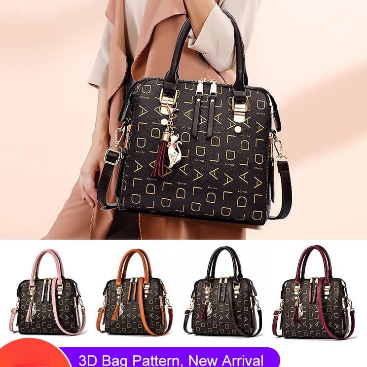 Bolsa mensageiro de mão elegante e de grande capacidade